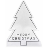 Black and White Merry Christmas Napkins