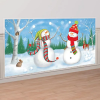 Christmas Snowmen Winter Scene Setter