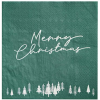 Green Merry Christmas Paper Napkins