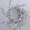 Twig Wreath with White Berries