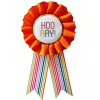 Hooray Ribbon Rosette Badge
