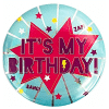 It's My Birthday Blue Hero Badge