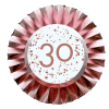 Rose Gold 30th Birthday Badge