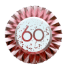 Rose Gold 60th Birthday Badge