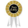 Happy Birthday Rosette Badge