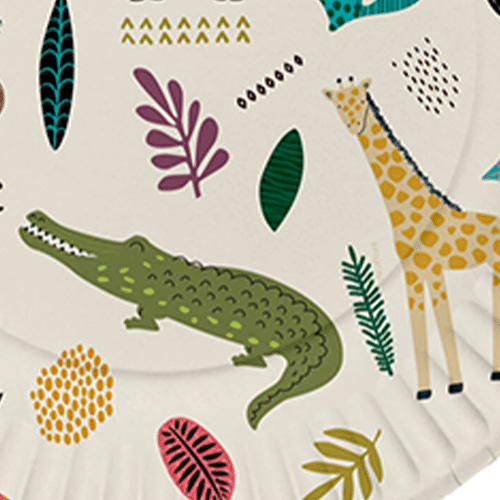 Zoo Themed Paper Plates, Zoo Animal Plates