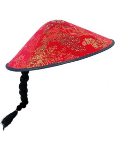 Alternative view of Chinese Conical Coolie Hat