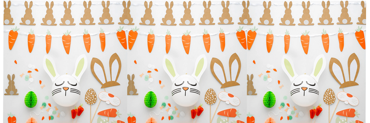 Carrot Themed Paper Garland