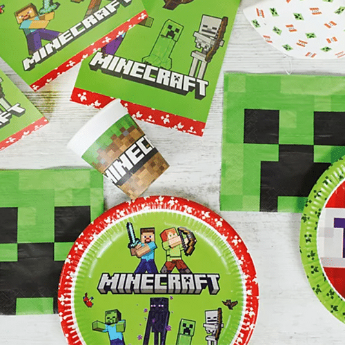 Minecraft Themed Birthday Party decorations Next Day Delivery
