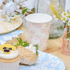 Pretty Flower Themed Cups