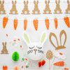 Carrot Themed Paper Garland