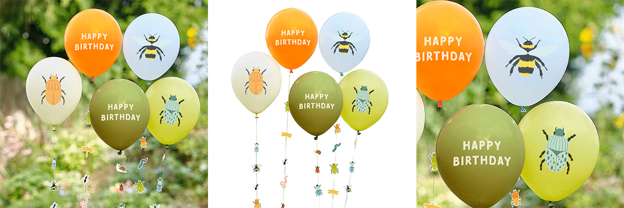Bug & Insect Themed Latex Balloons