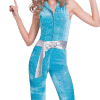 Disco Diva Turquoise Blue Adult Costume
