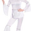 Disco Diva White Adult Costume
