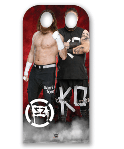 Owens and Zayn WWE Stand In Cardboard Cutout