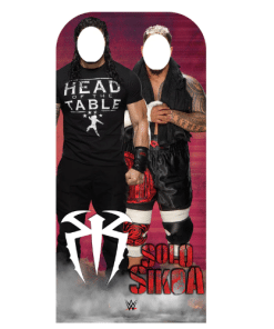 Reigns and Sikoa WWE Stand In Cardboard Cutout