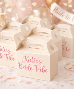 Cream Coloured Party Food Boxes