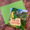 Dinosaur T Rex Themed Party Invitations