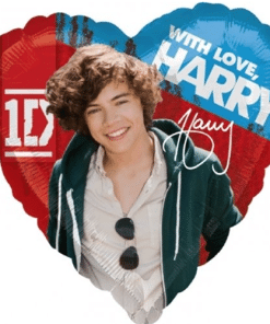 Harry Styles One Direction Heart Shaped Foil Balloon