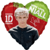 Niall One Direction Heart Shaped Foil Balloon