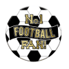 Black & White Football Fan Badge