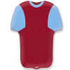 Claret & Blue Football Shirt Balloon
