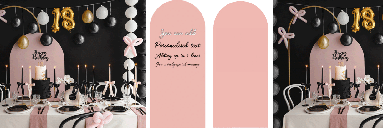 Pink Cardboard Backdrop For Balloons