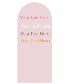 Blush Pink Cardboard Backdrop For Balloons