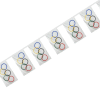 Olympic Rings Fabric Flag Bunting