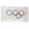 Olympic Rings Polyester Fabric Flag