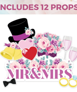 Alternative view of Personalised Giant Wedding Selfie Frame - 1.2m- Next Day Delivery Available