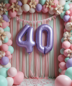 Lilac Giant Number Balloons