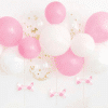 Pink Gingham 1st Birthday DIY Balloon Arch Kit