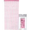 Pastel Pink Foil Stars Back Drop Door Curtain