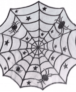 Halloween Spooky Spiderweb Round Tablecover