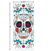 Day of the Dead Skull Printed Cellophane Bags