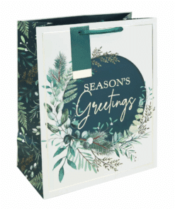 Christmas Foliage Navy Gift bags For Christmas