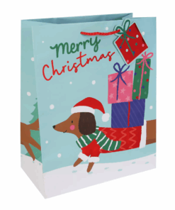 Dachshund Dog Christmas Gift Bags