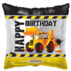 Happy Birthday Square Construction Balloon