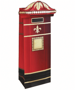 Christmas Post Box Themed Wine Spirits Bottle Bags