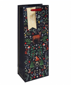 Woodland Themed Wine Spirits Bottle Bags