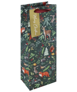 Woodland Themed Wine Spirits Bottle Bags