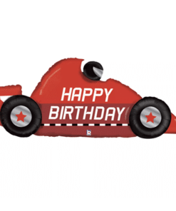 Racing Car Shaped Big Happy Birthday Balloon