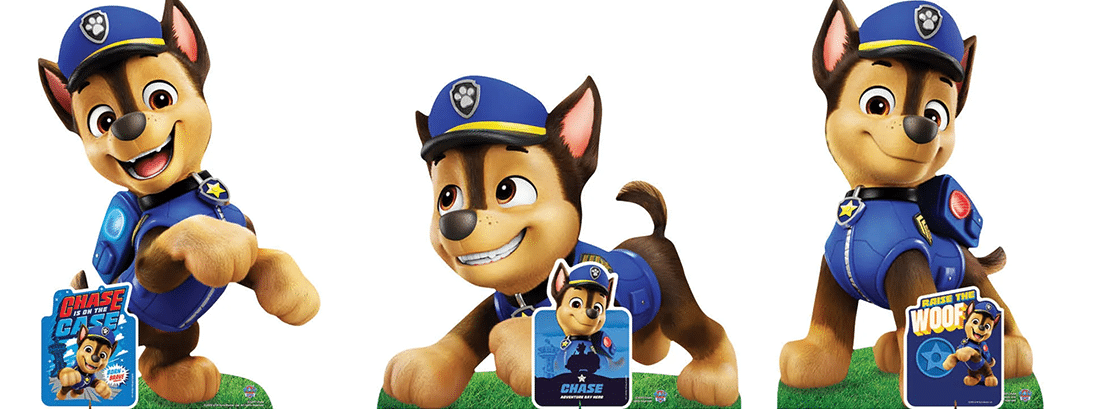 Paw Patrol Pack of 3 Cardboard Cut Outs Props
