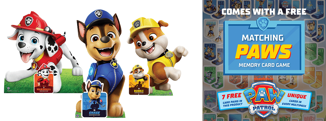 Paw Patrol Chase, Rubble & Marshall Party Props
