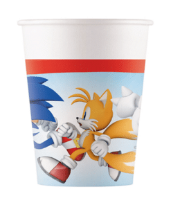 Sonic The Hedgehog Paper Cups - 200mls (Pk 8)
