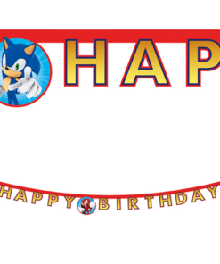 Sonic The Hedgehog Happy Birthday Card Banner