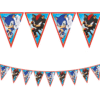 Sonic The Hedgehog Party Paper Triangle Flag Banner