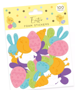 100 Easter Foam Stickers