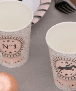 Horse Themed Paper Cups